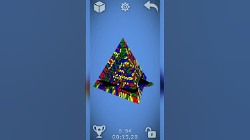 Most Satisfying 19×19 Pyraminx Cube Solve #shorts #rubikscube