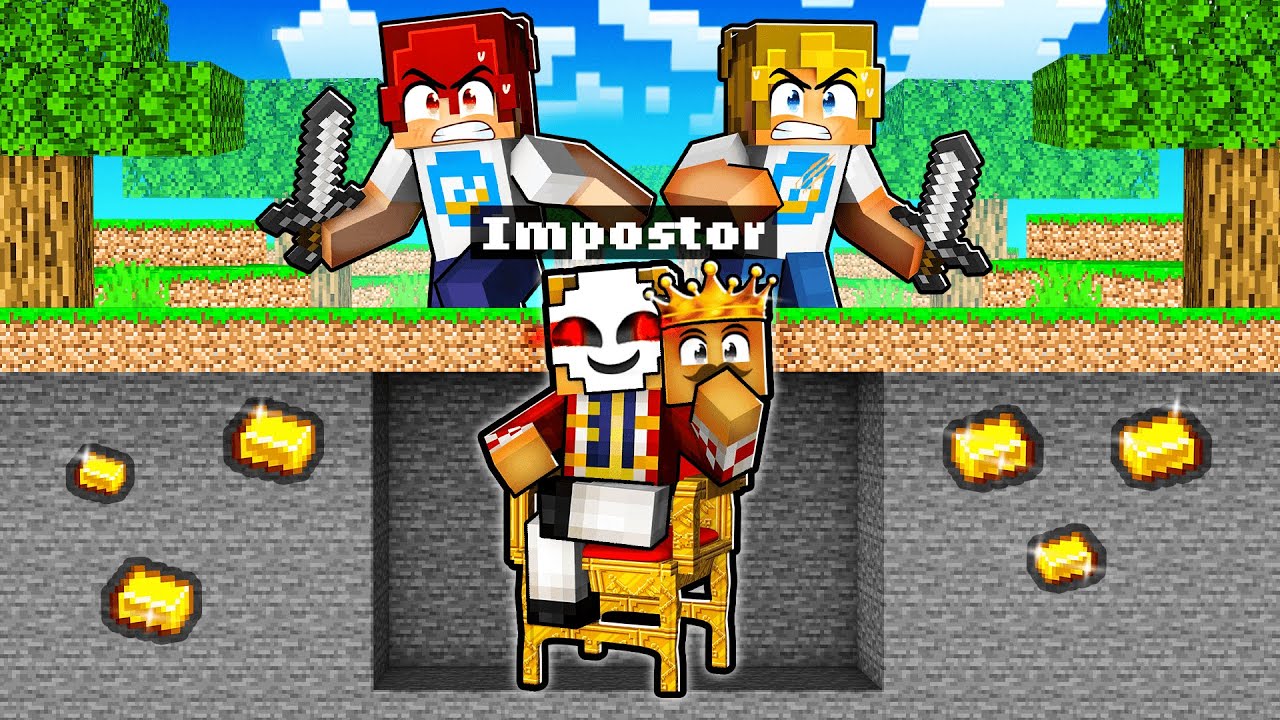 Joel and Albert VS Evil IMPOSTER KINGS in Minecraft