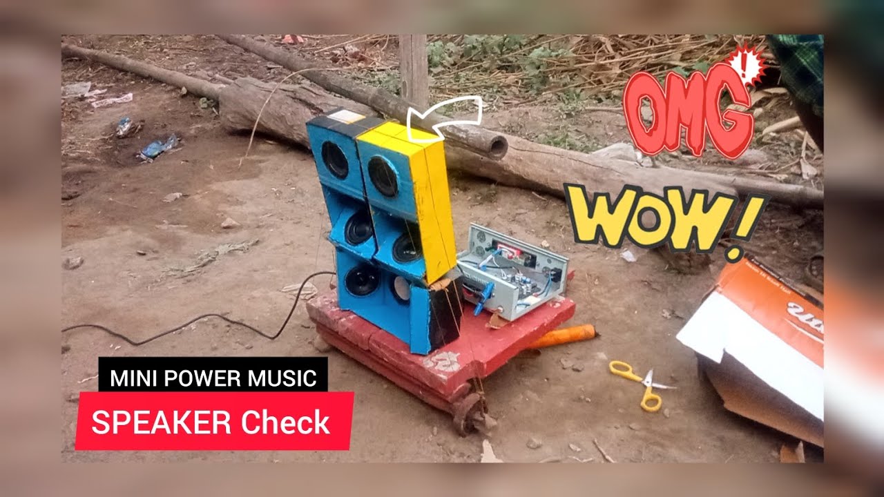 MINI Power music setup speaker check 🥵 1 Bass 2Top 😱POP Bass Power full Dj setup