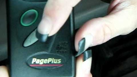 How to Turn off PagePlus Motorola LS350 Numeric Pager Beeper