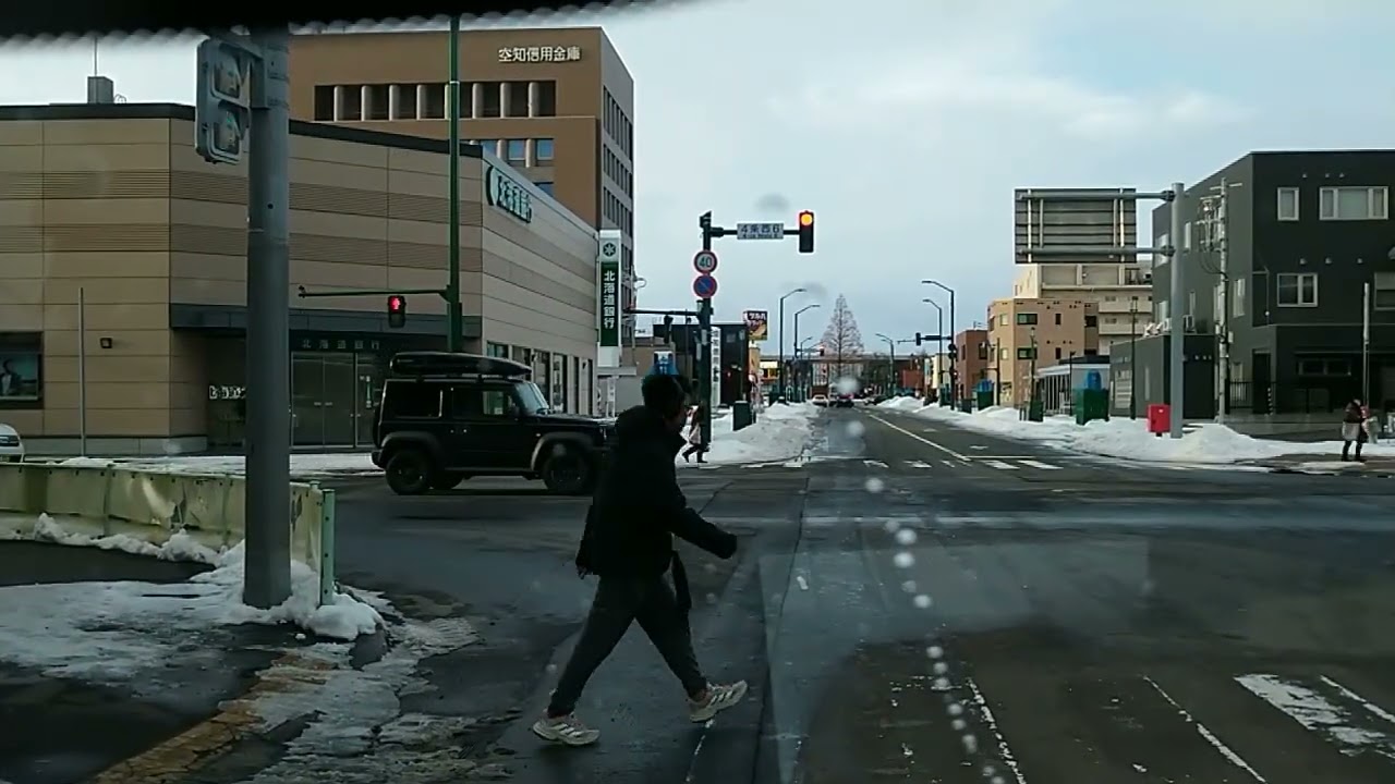 岩見沢市内ドライブ　タイヤローテーションあと