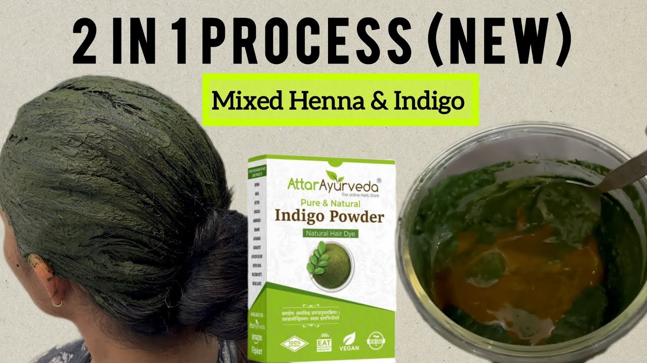 Tried One Step Process of Henna & Indigo to cover grey hair 