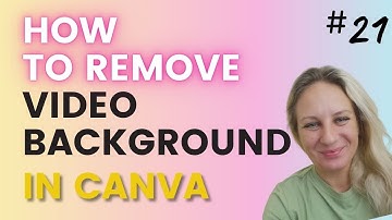 How to remove video background in Canva with one click!