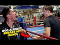 Gennady Golovkin crushes my hand! Displays unreal iron grip strength!