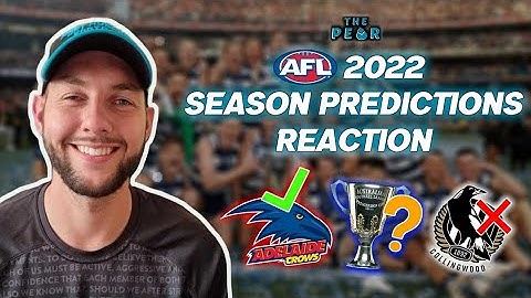 REACTING TO MY AFL 2022 SEASON PREDICTIONS