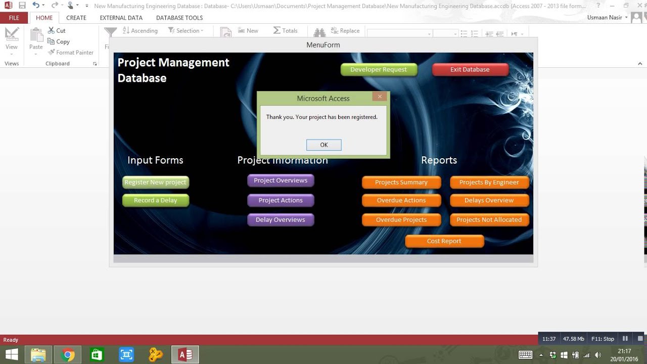 microsoft-access-project-management-database-youtube