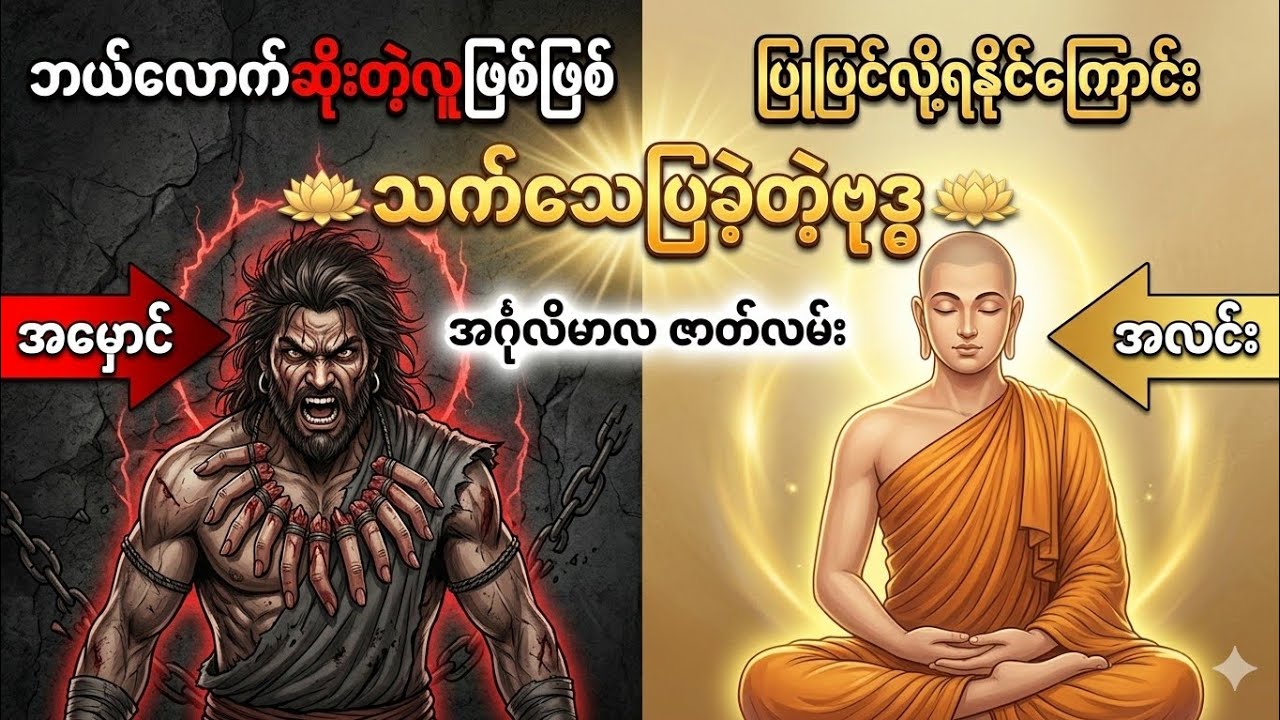 ဘယ်လောက်ဆိုးတဲ့လူဖြစ်ဖြစ် ပြုပြင်လို့ရနိုင်ကြောင်း သက်သေပြခဲ့တဲ့ဗုဒ္ဓ