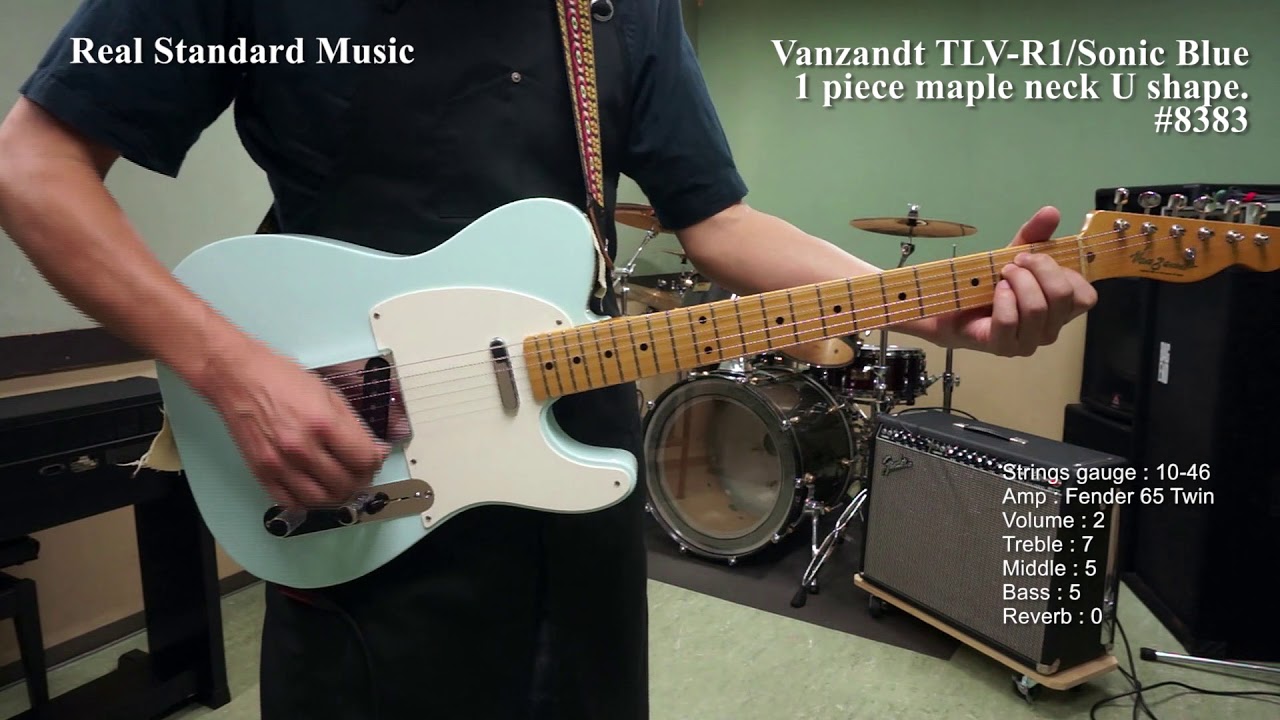 Vanzandt TLV-R1/Sonic Blue/U shape #8383 - YouTube