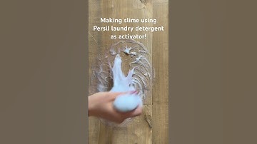 Making slime using Persil laundry detergent as activator! #shortsvideo #slime #shortsvideo #diy
