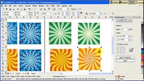 Creating a distinguishing background | Tutorial corel draw