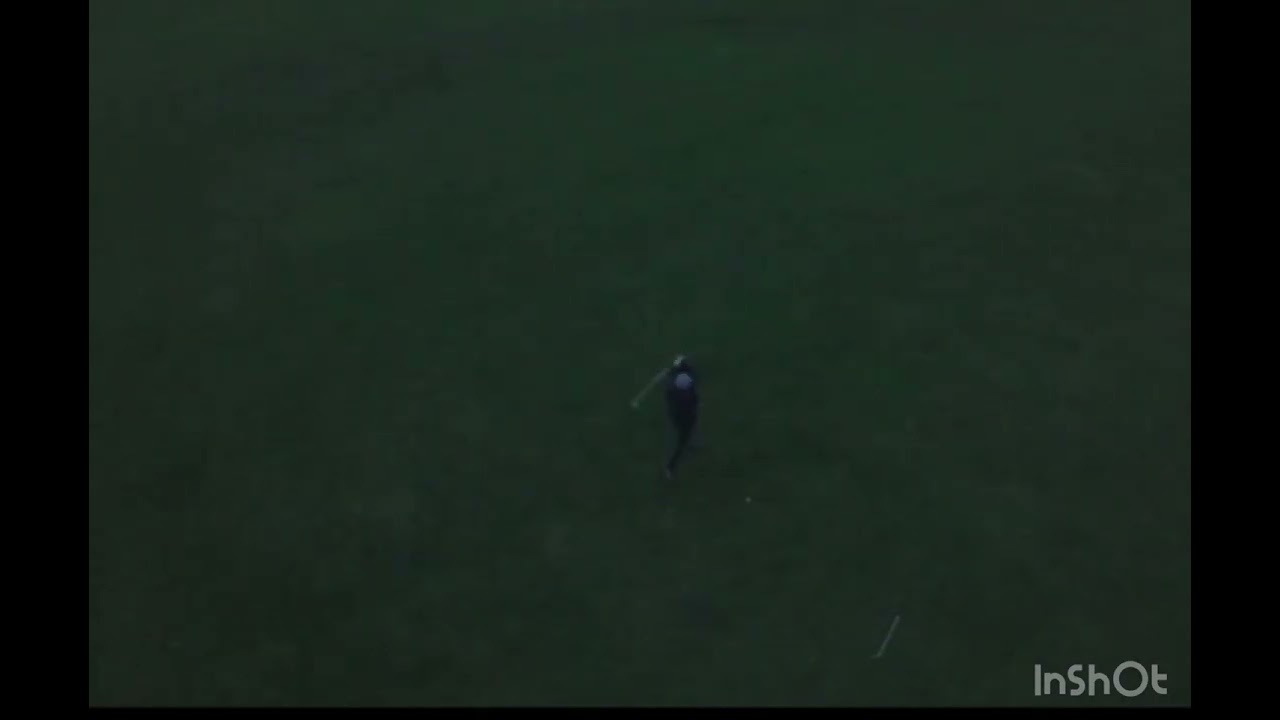 DJI NEO DRONE HELIX MODE , hitting a ball with a 1 wood 