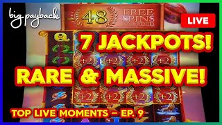 7 RARE & MASSIVE LIVE JACKPOTS! Top Casino Moments LIVE! (Ep. 9)