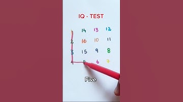 IQ - test Draw a starlight line with numbers 1 to 16 #drawing #line #maths #shorts #quiz