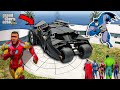 Batman vs super man fight for batmobile car in gta5  ak game world