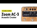 Zoom ac3 acoustic creator  sound demo no talking