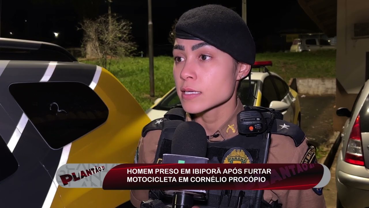 HOMEM PRESO COM MOTO FURTADA EM IBIPORÃ