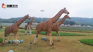 a collection of animatronic animals