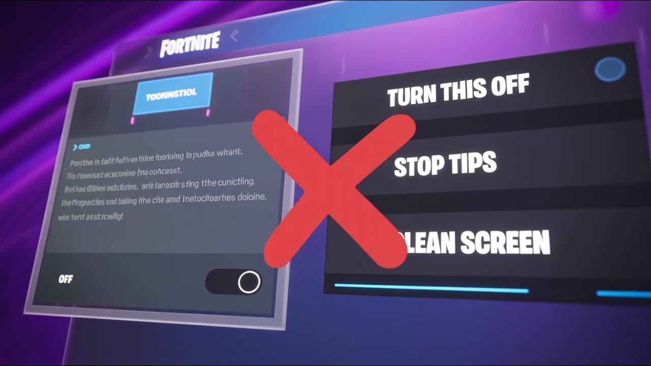 Tutorial Screen Fortnite Disable Tutorial Tips in Fortnite | Remove On-Screen Help - YouTube