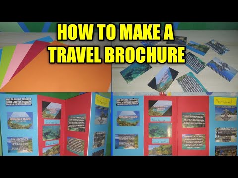 HOW TO MAKE A TRAVEL BROCHURE