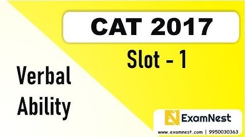 CAT - 2017 | VA | Slot - 1 | Original Questions | Solutions | Online Coaching | English | Verbal