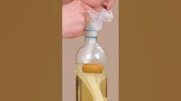 How to remove a cork stuck inside the bottle 🤯