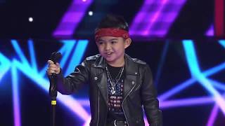 Welcome To The Jungle by young  boy (Moses) The Voice Kids Indonesia Season 2018 Compilation