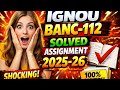 IGNOU BANC 112 Solved Assignment 2025-26 | Anthropology of India