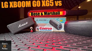 LG XBOOM XG5 Costco Deal vs Bose and Marshall