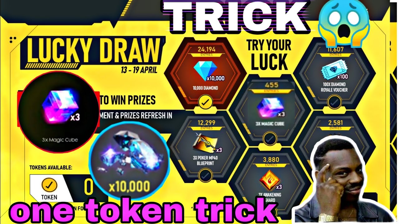 LUCKY DRAW EVENT ONE TOKEN TRICK || FREE TOPUP DIAMOND GIVEAWAY || GARENA FREE FIRE || SAVAGE QUEEN