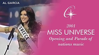 [ON THE RUN - YELLO] 2001 Miss Universe Opening and Parade of Nations Music