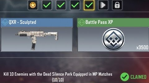 Call Of Duty Mobile Kill 10 Enemies with the Dead Silence Perk Equipped in MP Matches Task Complete