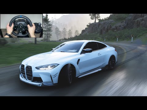 BMW M4 G82 | Forza Horizon 5 | Steering Wheel + Shifter | 4K Gameplay