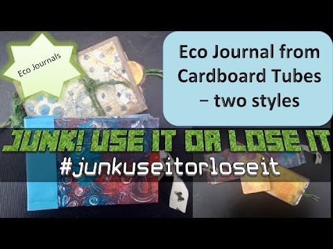 Eco Journal aka Trashy Junk Journal  - Part 4 - Covers, Pages \u0026 Flip Through