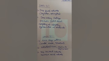 Deep Learning | Important Questions | Anna University | Tamil