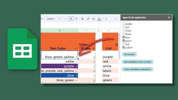 Multiple Selection Data Validation in Google Sheets