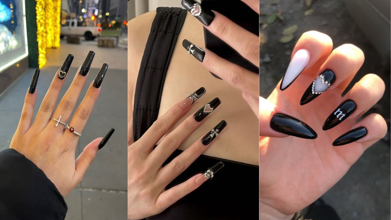 Chic and Edgy Black Nail Designs | Nail Art Ideas and Inspiration
