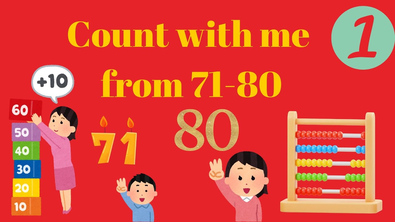 Learn to Count from 71 to 80 Little Learners Haven Kids Number Song