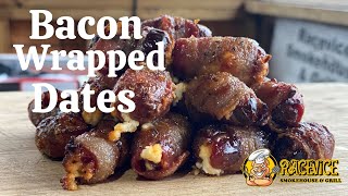 MY FAVORITE APPETIZER | BACON WRAPPED DATES | Weber  Kettle with Meat Church Texas Sugar