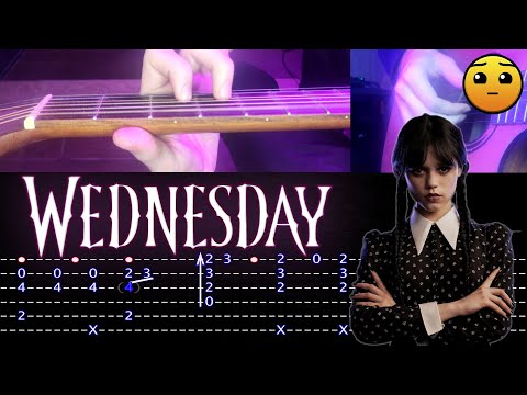 5 Songs from Wednesday Series | Guitar Tutorial [TABS] Fingerstyle