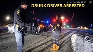 🚨 Drunk Driver Passes Out at Traffic Light | Police Sobriety Test & Arrest Footage