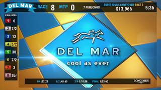 Just Grazed Me Wins the Fleet Treat Stakes Race 8 at Del Mar 7/29/18