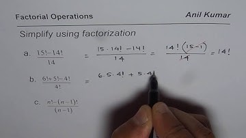 How to Factor and Simplify Factorial Expressions