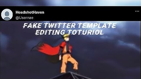  Anime Fake twitter template edit toturiol in capcut 