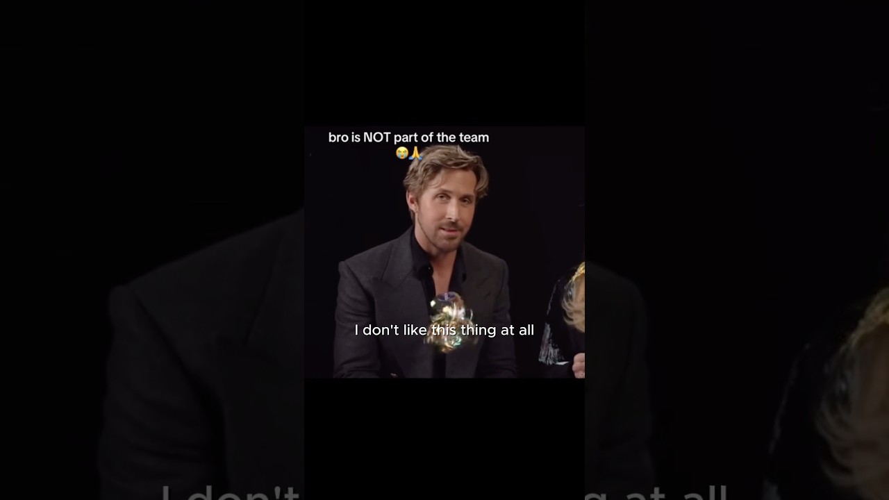 Ryan Gosling being honest 😭