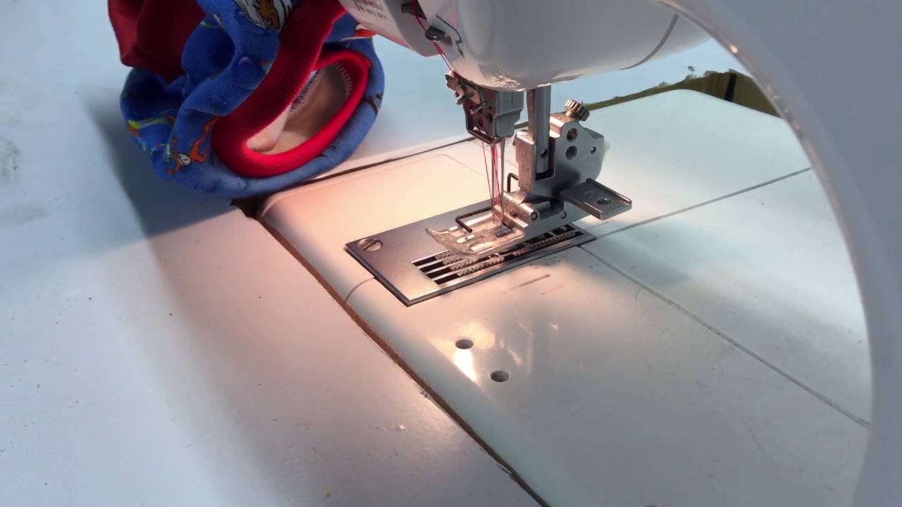 Cover stitch hem on knit clothing Janome 900cpx YouTube