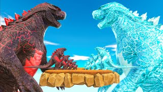 Legendary Godzilla War - Growing Up Burning Godzilla 2014 VS Ice Godzilla, Size Comparison Godzilla by Dee Pip Pip 21,664 views 2 weeks ago 23 minutes