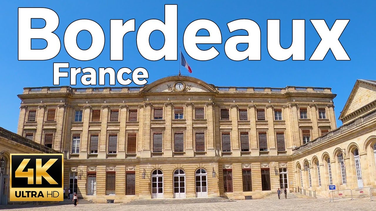 Bordeaux, France Walking Tour (4k Ultra HD 60fps) – With Captions - YouTube