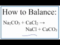 Balancing Chemical Equations