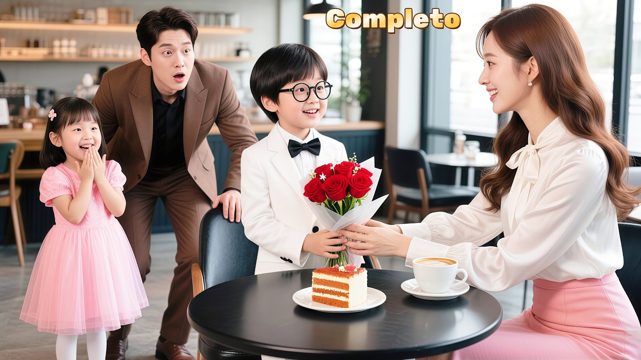 💖CEO llevó a sus bebés a una cita, cuando su hijo vio a esta mujer, la quiso como sus mamá!#español