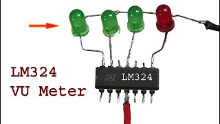 How to make Audio Level VU Meter using LM324 ic